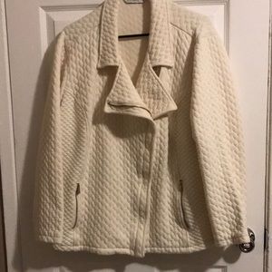 ISAAC MIZRAHI LIVE Cable Pattern Jacket